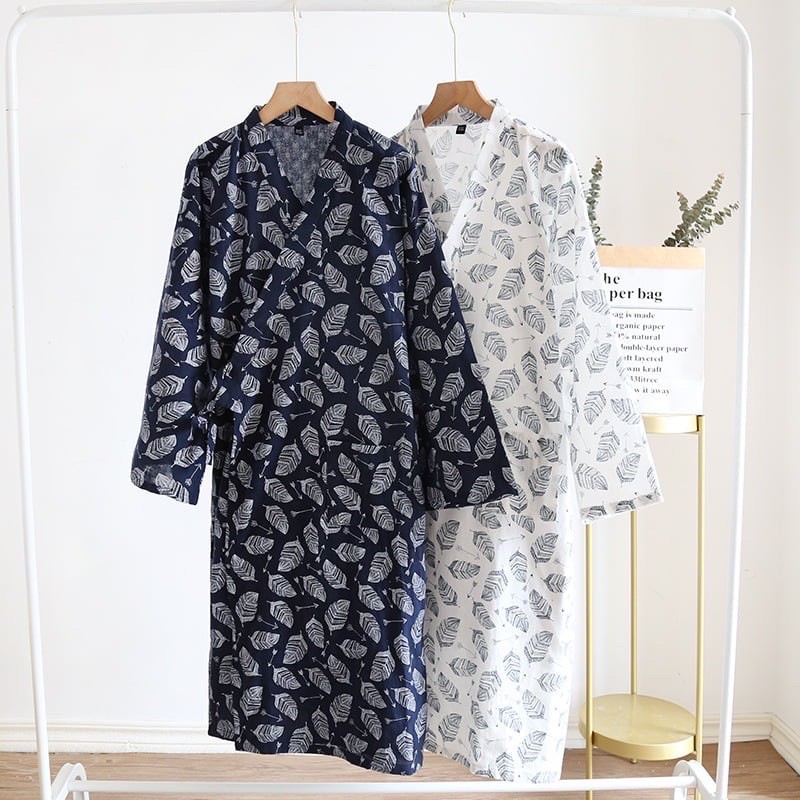 ภาพสินค้าชุดกิโมโน (kimono) รุ่นยูกาตะยาว ชุดนอนยูกาตะ ชุดนอนสไตล์คาวาอี้ จากร้าน onthebed บน Shopee ภาพที่ 1
