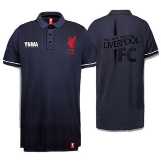 เช็คไซด์ก่อนสั่งซื้้อ !!!!!   เสื้อโปโลลิเวอร์พูล ลิขสิทธิ์แท้ LFC-PL-022  (NAVY)   ราคา 650 บาท   (สีกรม)