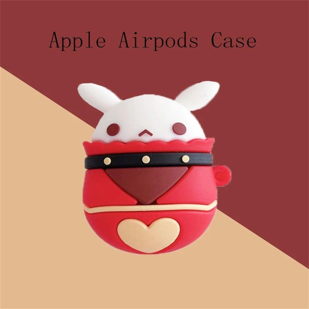 bluevelvet-cute-klee-ganyu-keqing-xmas-gift-for-airpods-1-2-pro-genshin-impact-earphone-case-wireless-earphone-protective-sleeve-earphone-accessories-silicone-bluetooth-earphone-special-bomb-dango-cos