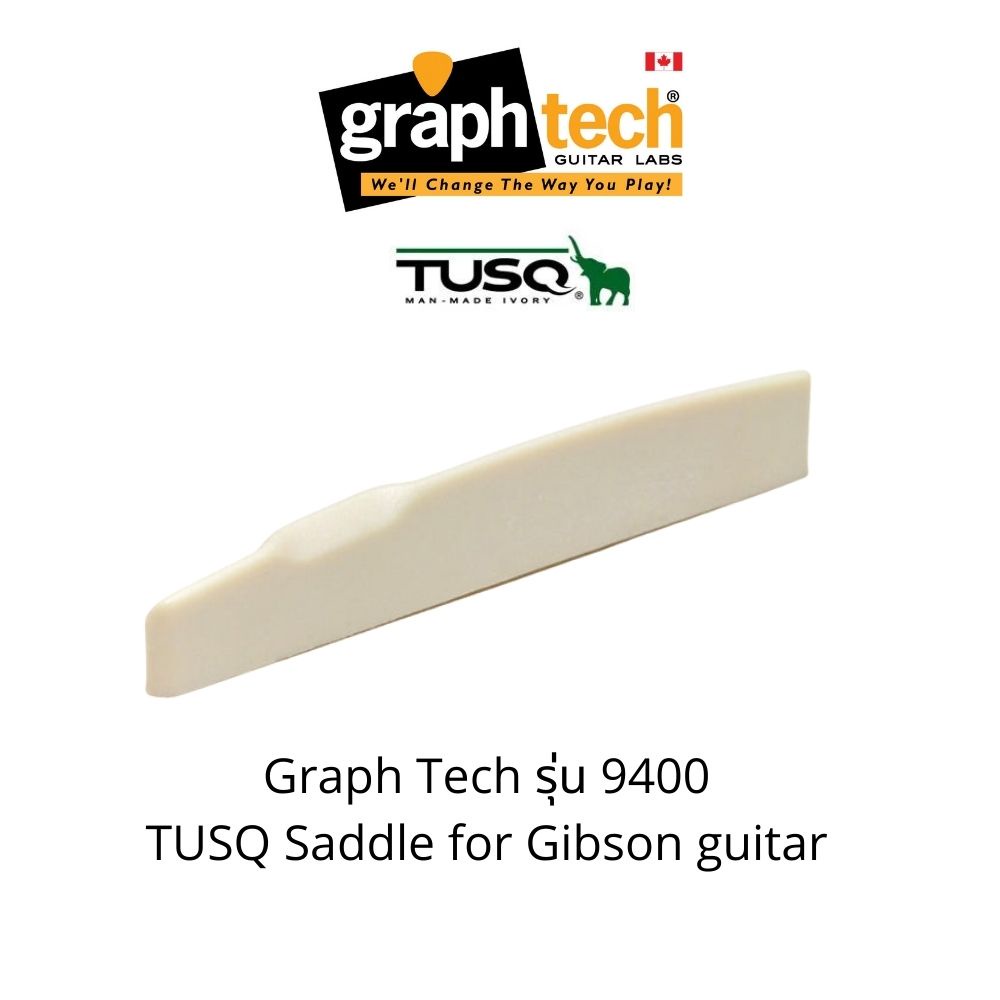 TUSQ Saddle PQ9400 1/8" Compensated for Gibson guitar Shopee Thailand