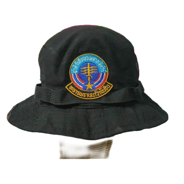 หมวกปีกสีดำ-หน้าหมวกอาร์มทหารพรานนาวิกโยธิน