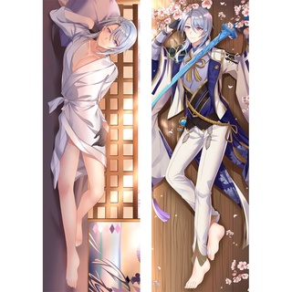 Genshin Impact Kamisato Ayato Dakimakura ปลอกหมอนอิง ลายการ์ตูนอนิเมะ Otaku Waifu กอดร่างกาย ปลอกหมอนตกแต่ง ของขวัญ