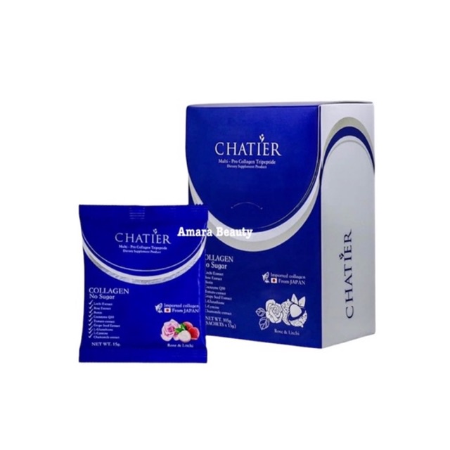 Chatier collagen premium ชาเทียร์คอลลาเจน น้องฉัตร ของแท้100% | Shopee ...