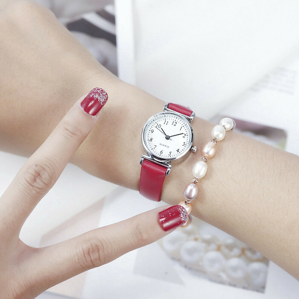 ภาพสินค้านาฬิกาข้อมือควอทซ์ สายหนัง PU กันน้ำ สำหรับผู้หญิง จากร้าน trendycollection.th บน Shopee ภาพที่ 2
