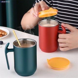 #cod☽▽500ml Thermos Cup Large Capacity 304 Stainless Steel Mug With Lid Coffee Milk Cup Removable Washable Tea Coffee Mu