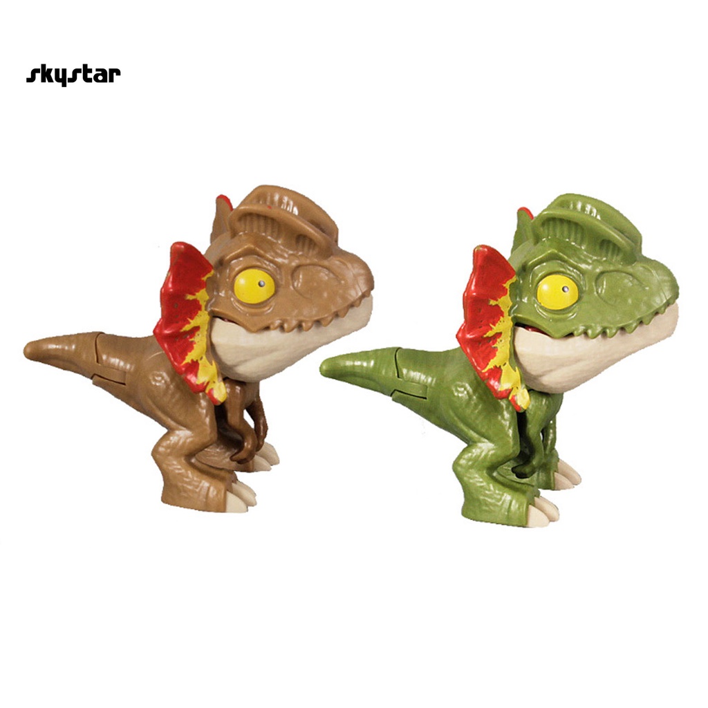 ภาพสินค้าskystar Interactive Dinosaur Fidget Toy Biting Finger Dilophosaurus/Mosasaurus Dinosaur Finger Toy Comfortable Grip for Children จากร้าน skystar.th บน Shopee ภาพที่ 6