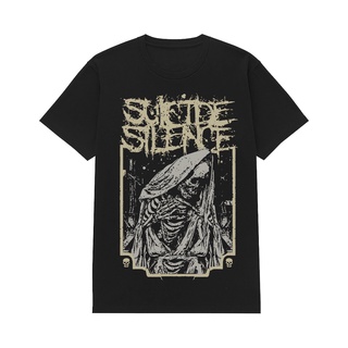 เสื้อยืดผ้าฝ้ายเสื้อยืด ลายวงร็อคเกอร์สตาร์ Suicide Silence UnansweredL XL  XXL 3XL