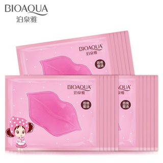 Bioaqua แผ่นมาส์กคอลลาเจนคริสตัล เอสเซ้นบํารุงริมฝีปาก ให้ความชุ่มชื้น