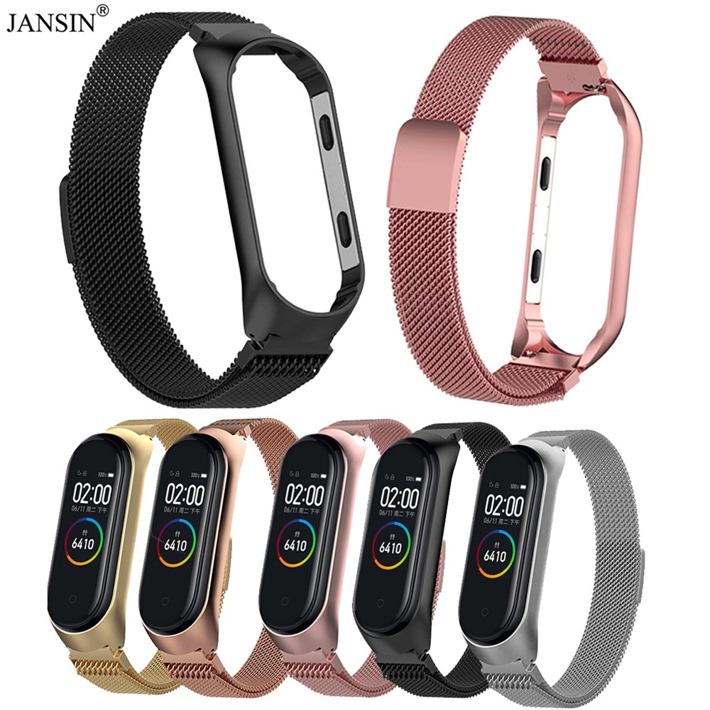 for-xiaomi-mi-band-6-4-5-mi-5-สายนาฬิกาข้อมือสแตนเลสแม่เหล็กสําหรับ-xiaomi-mi-band-6-5-สายรัดข้อมืออัจฉริยะ