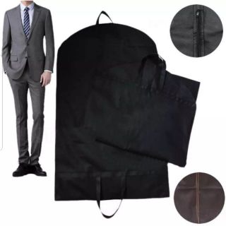 สินค้า ถุงใส่ชุดสูท รุ่นดำพับครึ่ง ถุงใส่ชุดข้าราชการ ถุงคลุมเสื้อนอก เสื้อผ้าผู้ชาย