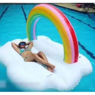 ห่วงยาง เมฆสายรุ้ง แพยางเป่าลม รุ่นCloud Pool Float (สีรุ้ง)