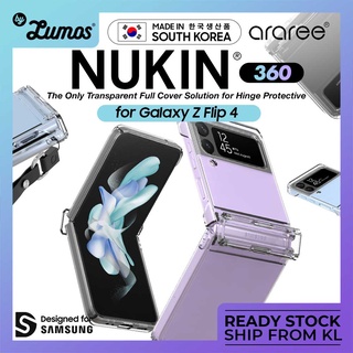 Araree Samsung Galaxy Z Flip 4 Nukin 360 Series เคสป้องกัน แบบใส บาง เรียบง่าย