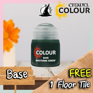 (Base) NOCTURNE GREEN : Citadel Paint แถมฟรี 1 Floor Tile