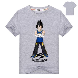 เสื้อยืดพิมพ์ลาย Dragon Ball Z 3 D สำหรับเด็ก