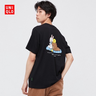 Uniqlo เสื้อยืดแขนสั้น พิมพ์ลาย LINE FRIENDS สําหรับผู้ชาย ผู้หญิง 446642 (UT)