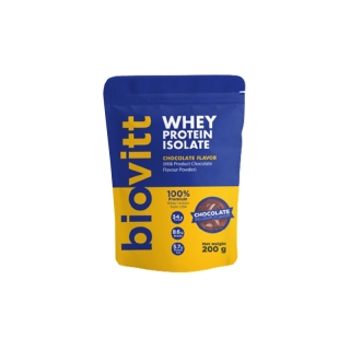 (2 ซอง ช็อค) เวย์โปรตีน Biovitt Whey Protein Isolate เสริมกล้ามเนื้อ เวย์โปรตีน ไบโอวิต รสช็อคโกแลต