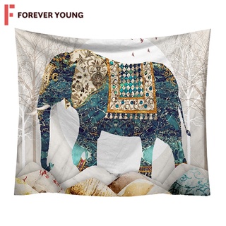 TForever Young-ผ้าแขวนผนัง ผ้าแต่งห้อง ผ้าแต่งผนังสไตล์วินเทจ ผืนใหญ่ 100x75cm TN-S2119