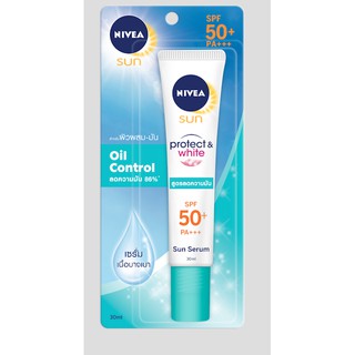 นีเวียซัน โพรเท็คแอนด์ไวท์ ออยคอนโทรล เซรั่ม SPF50+ PA+++ 30มล  NIVEA SUN PROTECT&amp;WHITE OIL CONTROL SERUM SPF50+ PA+++