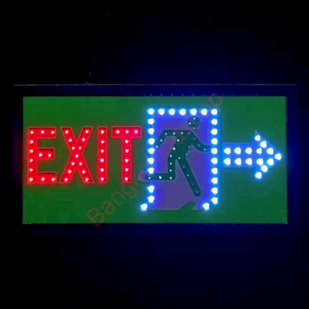 led-sign-exitตัววิ่งสีเขียว-ป้ายไฟแอลอีดีสำหรับตกแต่ง-220v-ป้ายตัวอักษร-ป้ายไฟ-ป้ายหน้าร้าน-ใช้ประดับตกแต่ง