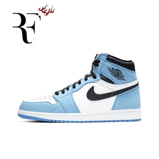 【TH stock】NIKE Air Jordan 1 High OG “University Blue” Basketball shoes AJ1 College Blue Jordan รองเท้าลำลอง
