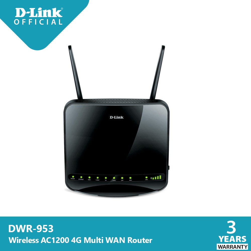 D-link DWR-953 Wireless AC1200 4G LTE Multi‑WAN Router | Shopee Thailand