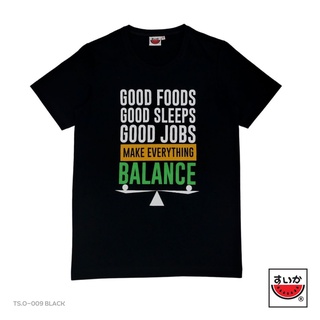 แตงโม (SUIKA) - เสื้อแตงโม "POSITIVI-TEES" คอกลมพิมพ์ลาย BALANCE ( TS.O-009 )