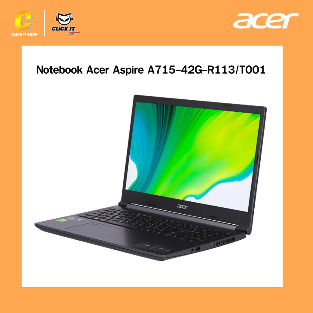 notebook-โน๊ตบุ๊ค-acer-aspire-a715-42g-r113-t001-สินค้าใหม่-ประกันศูนย์-3-ปี