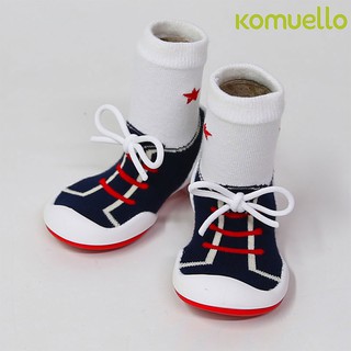 🌟SALE รองเท้าเด็กหัดเดิน, รองเท้าเด็กอ่อน Komuello: String Navy รองเท้าเด็ก BKK