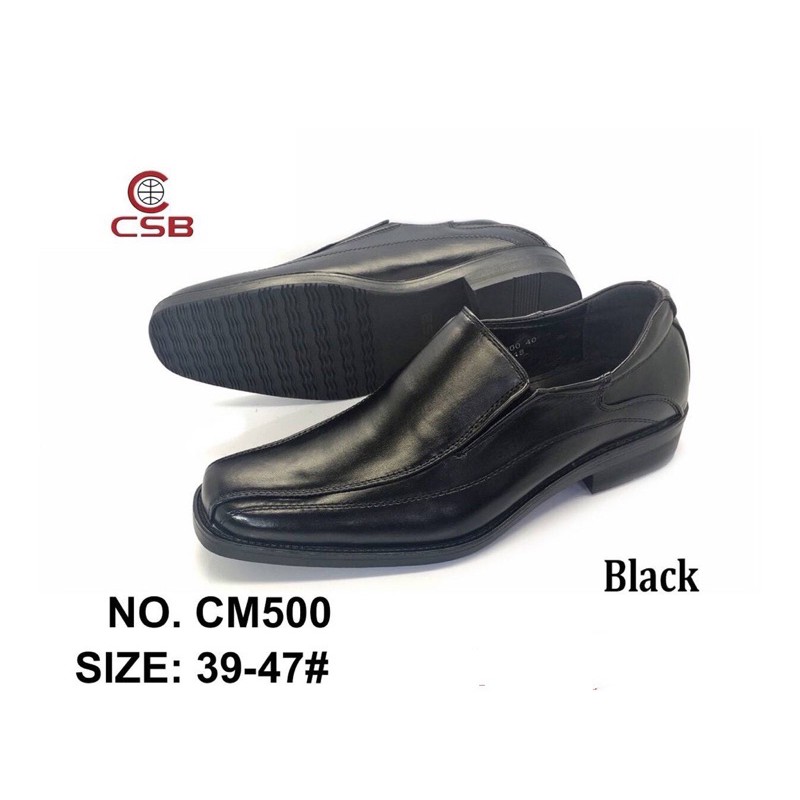 ภาพหน้าปกสินค้ารองเท้าคัทชู CM500 ยี้ห้อ CSB (ซีเอสบี) รองเท้าหนังขัดมัน จากร้าน rabbit3_shoe บน Shopee