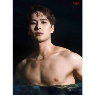 โปสเตอร์ อาบมัน รูปถ่าย บอยแบนด์ เกาหลี GOT7 갓세븐 Jackson Wang 잭슨 POSTER 14.4"x21" Inch Korea Boy Band K-pop Hip Hop V2