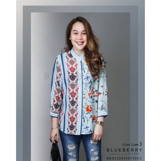 เสื้อพรีเมี่ยมคลาสสิคเชิ้ต พิมพ์ลายแบรนด์เนมไฮคลาส คอลเลคชั่นสุดหรู สไตล์บลูเบอร์รี่ไนท์