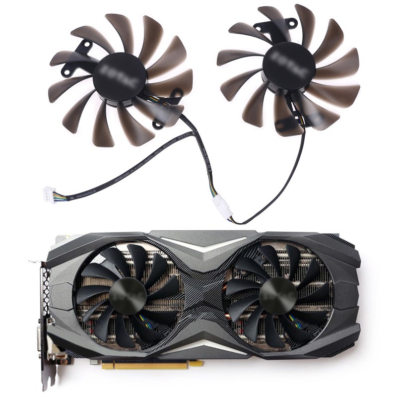 พัดลมระบายความร้อนสําหรับ Zotac Gtx 1070 Ti 1080 Ti Amp Fan พัดลมระบายความร้อนสําหรับ Zotac Gtx 1070 Ti 1080 Ti Amp Fan