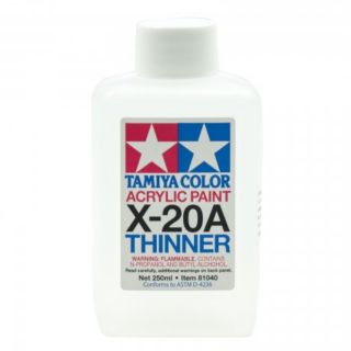 TA81040 Tamiya Acrylic/Poly Thinner X-20A 250ml ทินเนอร์สูตรน้ำทามิย่า ขนาด 250ml