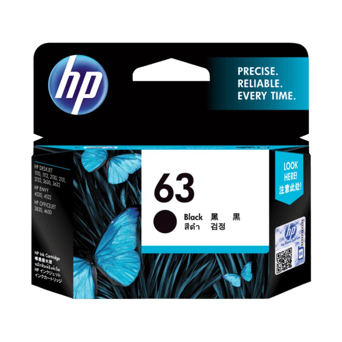 ตลับหมึก-hp63-ของแท้-hp-63bk-hp63color
