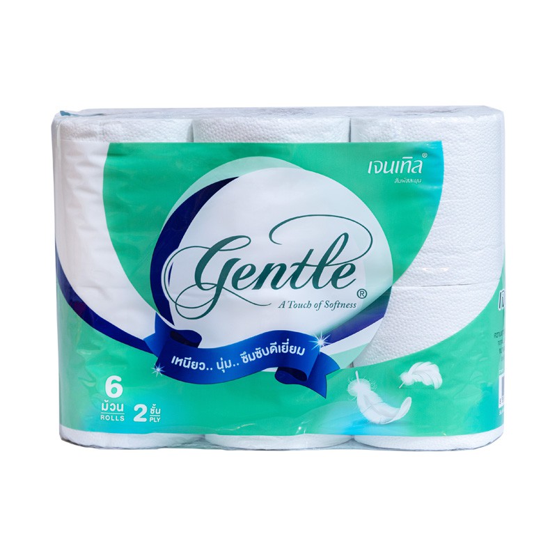 ภาพหน้าปกสินค้าGentle กระดาษชำระ เจนเทิล ขนาด 6 ม้วน