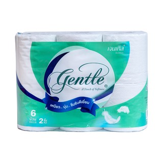 ภาพขนาดย่อของสินค้าGentle กระดาษชำระ เจนเทิล ขนาด 6 ม้วน