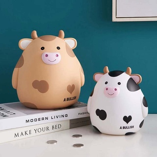 ✜☞กระปุกออมสิน ลายการ์ตูนวัวน่ารัก  สําหรับตกแต่งบ้าน cow piggy bank 🐄🐄มีพร้อมส่ง