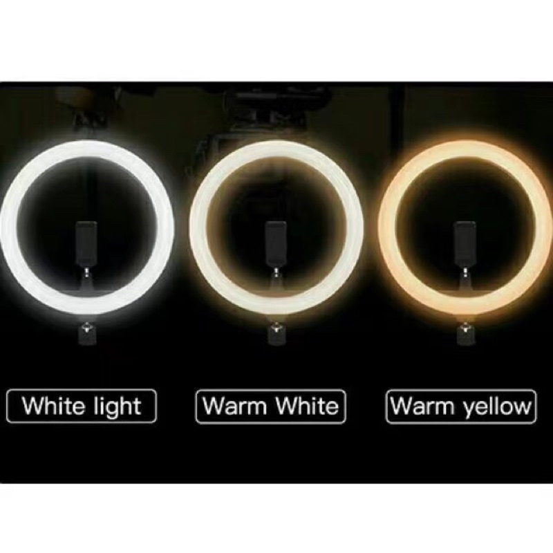 ภาพสินค้าไฟไลฟ์สด LED Selfy Ring Light  ไฟไลฟ์สด 3โหมด ปรับได้ ไฟ10นิ้ว26cm/ไฟ12นิ้ว30CM จากร้าน ancchen บน Shopee ภาพที่ 3