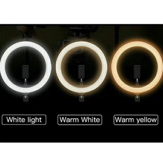 ภาพขนาดย่อของภาพหน้าปกสินค้าไฟไลฟ์สด LED Selfy Ring Light  ไฟไลฟ์สด 3โหมด ปรับได้ ไฟ10นิ้ว26cm/ไฟ12นิ้ว30CM จากร้าน ancchen บน Shopee ภาพที่ 3