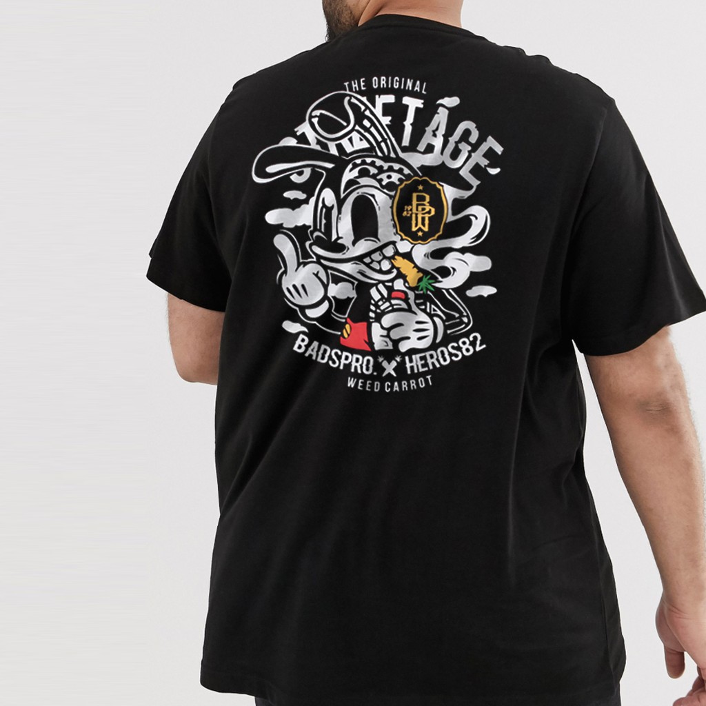 just-say-bad-เสื้อไซส์ใหญ่-3xl-4xl-รุ่น-rabbit-skull-สีดำ-ลิขสิทธิ์แท้-ชาย-หญิง-bs