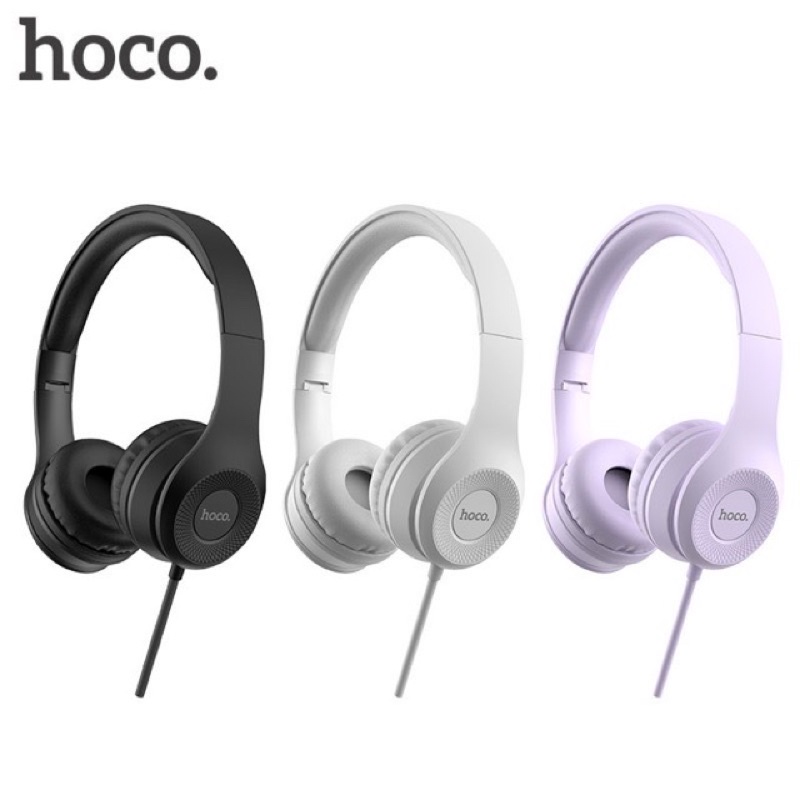 new-หูฟัง-hoco-w21-ของแท้-100-มีไมโครโฟนใช้กับโน๊ตบุ๊ค-มือถือ-ได้-หูฟังครอบหูพร้อมไมค์-เสียงดี