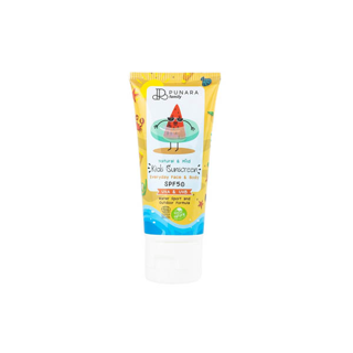 (PUNARA ครีมกันแดดเด็กออแกนิค 100%จากธรรมชาติ SPF50 กันน้ำ ไม่ทำร้ายประการัง สำหรับเด็ก 6 เดือนขึ้นไป