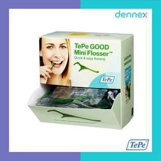 ไหมขัดฟันพร้อมด้ามจับ TePe GOOD Mini Flosser Dispenser Box 100 ชิ้น/กล่อง