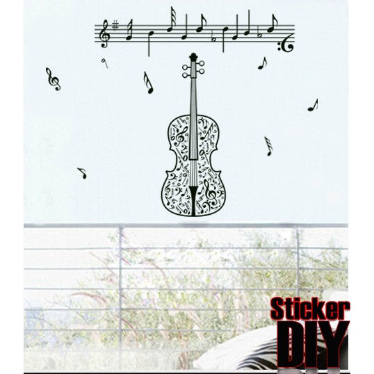 transparent-wall-sticker-สติ๊กเกอร์ติดผนัง-cello-music-กว้าง75cm-xสูง70cm