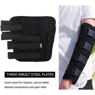 อุปกรณ์ดามแขน พยุงแขน ดามแขนตรงไม่งอศอก เฝือกอ่อนดามแขน ซัพพอร์ตพยุง Arm Splint Support 3 steel plates fixation firmer