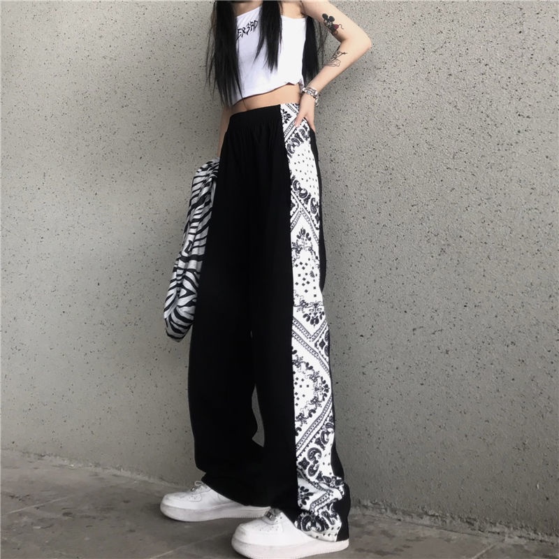pants-เม็ดมะม่วงหิมพานต์เย็บหลวมขากว้างห้าจุดกางเกงขาสั้นลำลองลำลองขากว้างกางเกงขาตรงเทรนด์