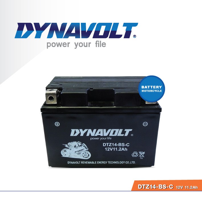 แบตเตอรี่-ไดน่าโวล์ด-battery-dynavolt-dtz14-bs-12v-11-2ah