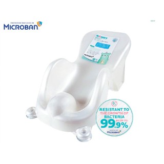 แนนนี่ ที่รองอาบน้ำเด็ก สีขาวมุก วัสดุไมโครแบนด์ Micro+กันเชื้อรา  (N271)