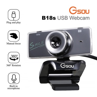 📷Okerกล้องเว็ปแคม📷 HD Webcam มีไมค์ในตัว รุ่นB18 USB 2.0 640x480 พร้อมไมโครโฟน