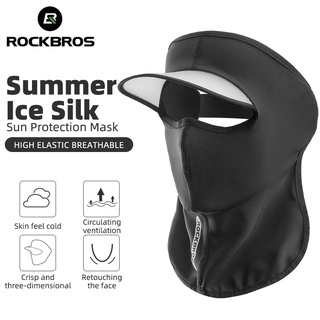 Rockbros หน้ากากผ้าเรยอน กันแดด ป้องกันรังสียูวี ระบายอากาศ สําหรับผู้หญิง และผู้ชาย